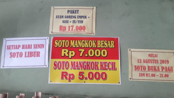 Maria Catita menu