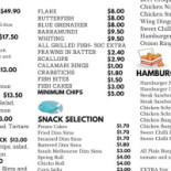 90° Bar Grill Restaurant Carte