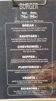 Restaurante A Curva menu