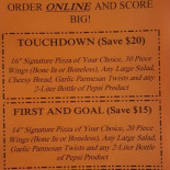 Cafe 7 Cardápio