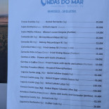 Restaurante Ondas do Mar Carte