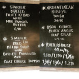 Moo Bar & Grill Carta