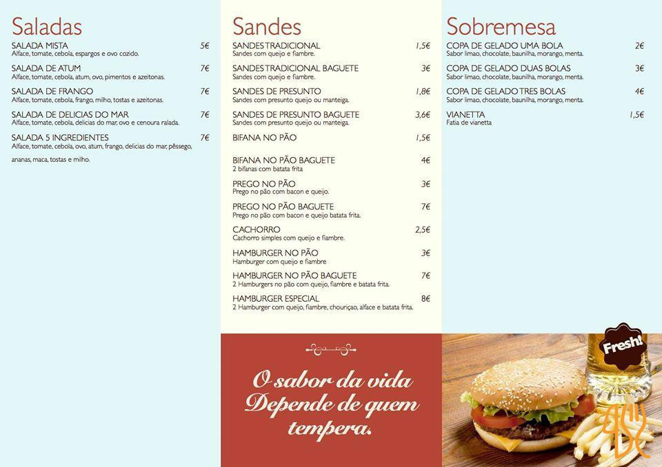 Cafe Regaleira Carte