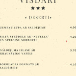 Visdari Cardápio