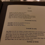 Wish Sushi Carta