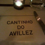 Cantinho do Avillez Carta