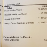 O Comilão Cardápio
