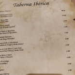 Taberna Ibérica Carte