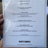 Raffi's Bagels Cardápio