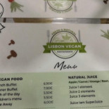 Lisbon Vegan Speisekarte