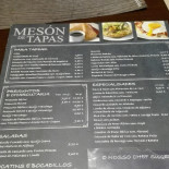 Mesón De Tapas Carte