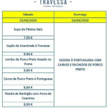 A Travessa menu