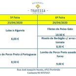 A Travessa menu