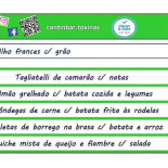 Cantinbar menu