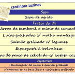 Cantinbar menu