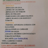 Juncal Nº6 Speisekarte