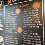 Pali Baba Kebab House Carte