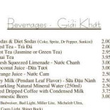 Taberna Da Mo Menu