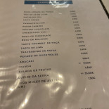 Maré Cheia Menu