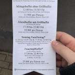 Café 1890 Speisekarte