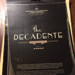 The Decadente Restaurante Bar Speisekarte