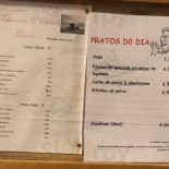 O Cantinho Speisekarte