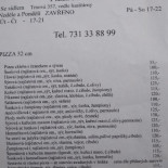 Pizza Trnova Cardápio