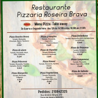 Pizzaria Roseira Brava menu