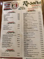 Pizzaria Roseira Brava menu