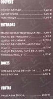A Tasca Do Tio Candinho menu