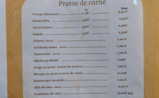 Café Avô Piu Piu menu