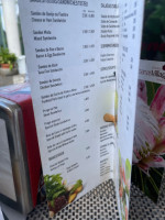 Cabanas Brasserie menu