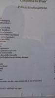 Tasquinha Do Diniz menu