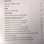Restaurace Jindice Cardápio