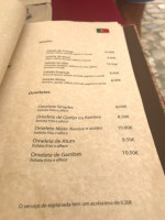Burgo menu
