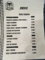 O Mocho Tapas Mariscos menu
