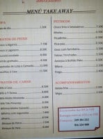 Cafe Sao Pedro menu