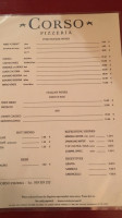 Corso Pizzeria menu