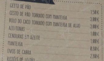 Astúrias menu