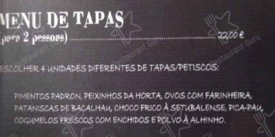 A Tasca Do Tio Candinho menu
