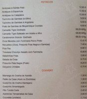 Rosita menu