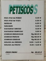 Cocheira Alentejana menu