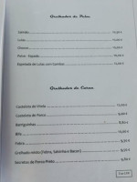 Nova Gala Snack Bar Restaurante menu