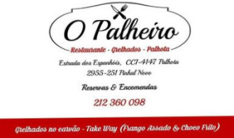 O Palheiro menu