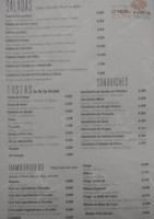 Chapeu De Palha menu
