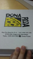 Dona Pizza menu