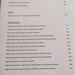 Restaurace Jindice Cardápio