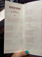 Restaurante China Amizade menu