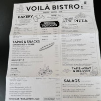 Bistro Voila menu