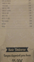 Astúrias menu